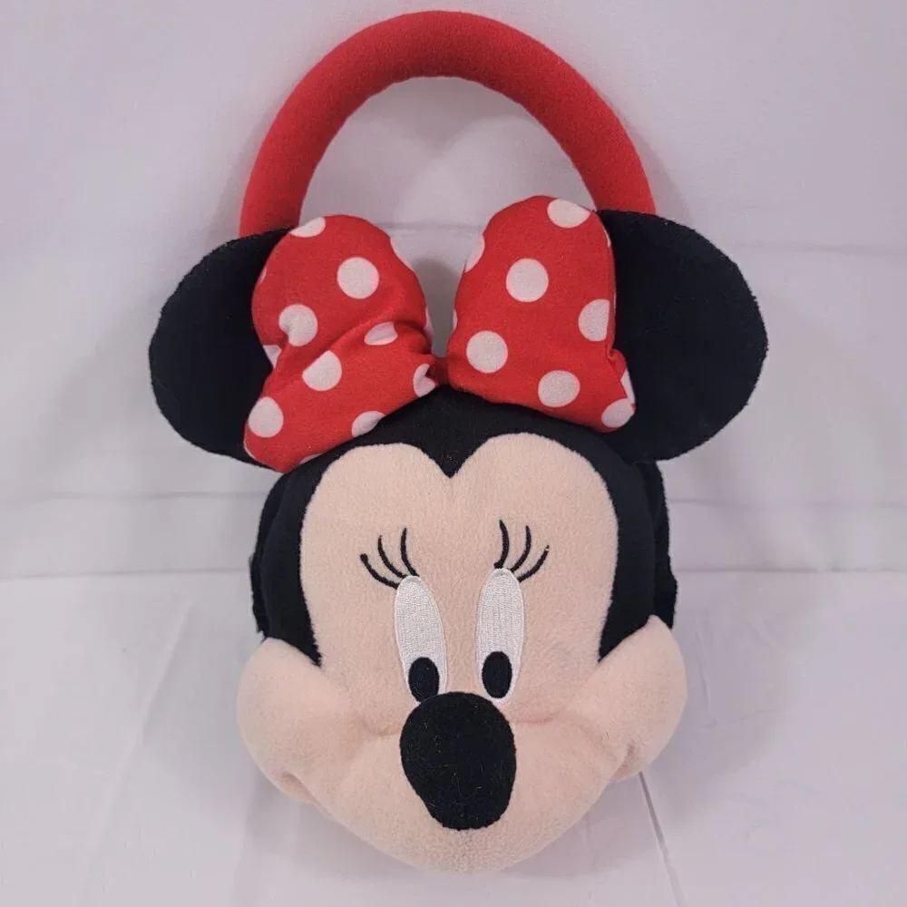 Disney Minnie Mouse Girls Zipper Close Plush Handbag Purse